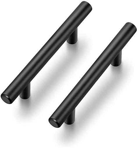 dark stainless steel cabinet hardware|kitchen cabinet hardware black pulls.